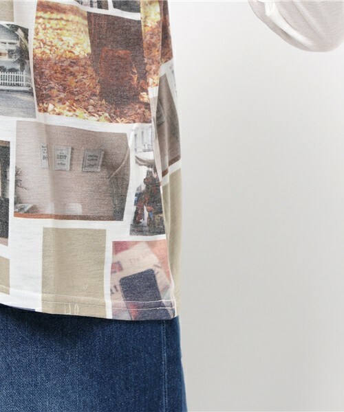 Durer(デュレル)の「【Holiday】秋フォトロンT《DURER》(Tシャツ/カットソー・レディース・ホワイト/ホワイト×ブラック/グレー・FREE)」の9枚目の写真