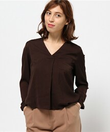 INTERPLANET | サテンあわせVジャージBL(シャツ/ブラウス)