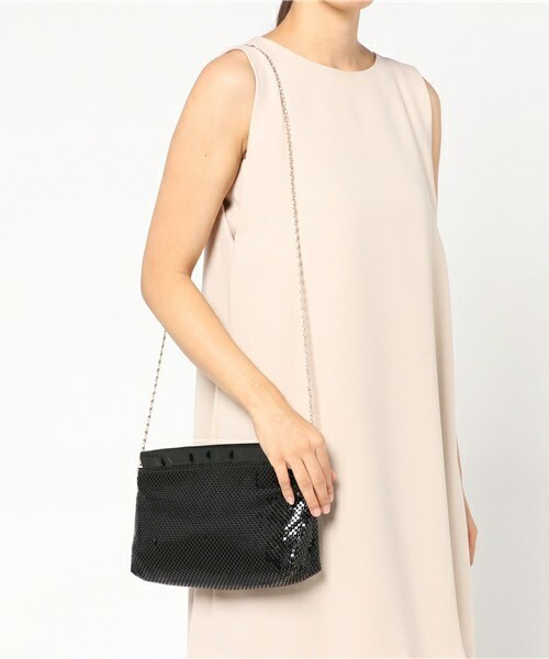 INTERPLANET WINGS（インタープラネットウィング）の「メタルメッシュクラッチバック（クラッチバッグ・レディース・ブラック/ゴールド・FREE）」の10枚目の写真