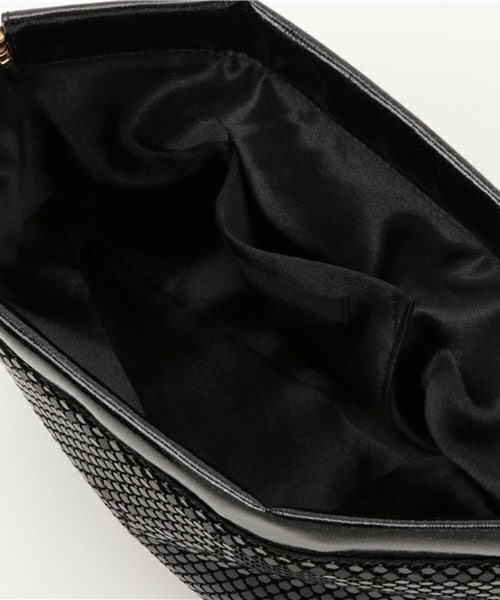 INTERPLANET WINGS（インタープラネットウィング）の「メタルメッシュクラッチバック（クラッチバッグ・レディース・ブラック/ゴールド・FREE）」の6枚目の写真