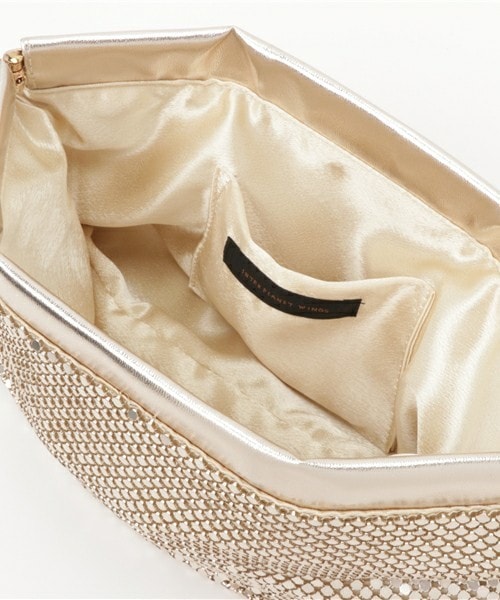 INTERPLANET WINGS（インタープラネットウィング）の「メタルメッシュクラッチバック（クラッチバッグ・レディース・ブラック/ゴールド・FREE）」の8枚目の写真