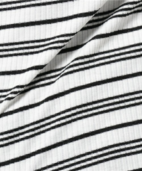 archives（アルシーヴ）の「メローマルチボーダープルオーバー（Tシャツ/カットソー・レディース・オフホワイト/ブラック/ネイビー・MEDIUM）」の10枚目の写真