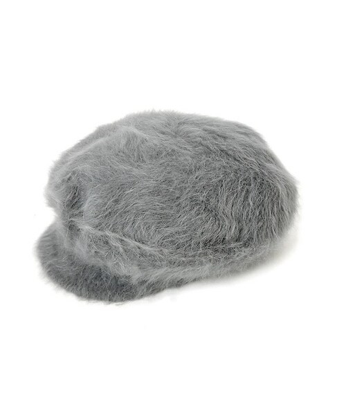 flower（フラワー）の「angola casquette～anngoraキャスケット（キャスケット・レディース・black/gray・FREE）」の2枚目の写真