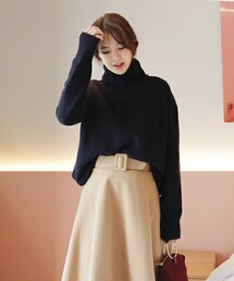 DHOLIC | 2WAYウール混ニットプルオーバー(ニット/セーター)