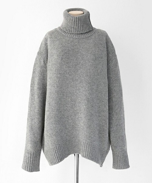 DHOLIC(ディーホリック)の「2WAYウール混ニットプルオーバー(ニット/セーター・レディース・ネイビー/グレー/ピンク/ベージュ/ワイン・FREE)」の2枚目の写真