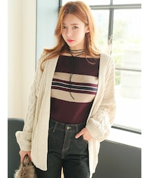 KORMARCH | ざっくり編みニットカーディガン(カーディガン/ボレロ)