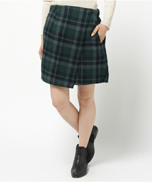 archives（アルシーヴ）の「アシンメトリー台形スカート（スカート・レディース・ブラック/ブラウン/グリーン・MEDIUM）」の3枚目の写真
