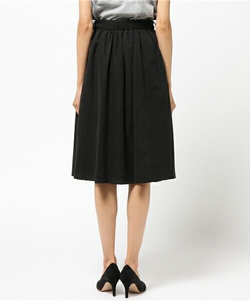 archives（アルシーヴ）の「共布ベルトフレアスカート（スカート・レディース・ブラック/キャメル/ピンク・MEDIUM）」の6枚目の写真