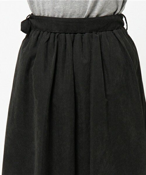 archives（アルシーヴ）の「共布ベルトフレアスカート（スカート・レディース・ブラック/キャメル/ピンク・MEDIUM）」の8枚目の写真