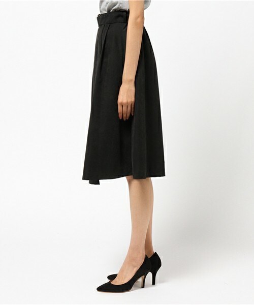 archives（アルシーヴ）の「共布ベルトフレアスカート（スカート・レディース・ブラック/キャメル/ピンク・MEDIUM）」の5枚目の写真