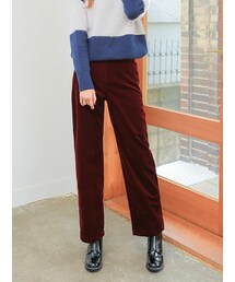 KORMARCH | ベルベットコーデュロイワイドパンツ(その他パンツ)