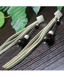 CHOUCHOU | ヴィンテージビーズのフリンジピアス(ピアス（両耳用）)