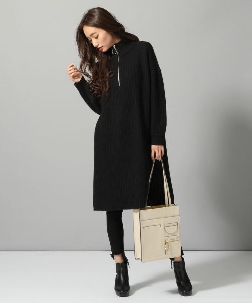 JEANASIS（ジーナシス）の「ポケットデザイントート（バッグ・アイボリー()/ブラック()）」の3枚目の写真