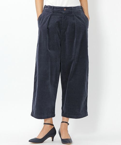 niko and...（ニコアンド）の「裏起毛コーデュロイパンツ（パンツ・ブルー）」の4枚目の写真