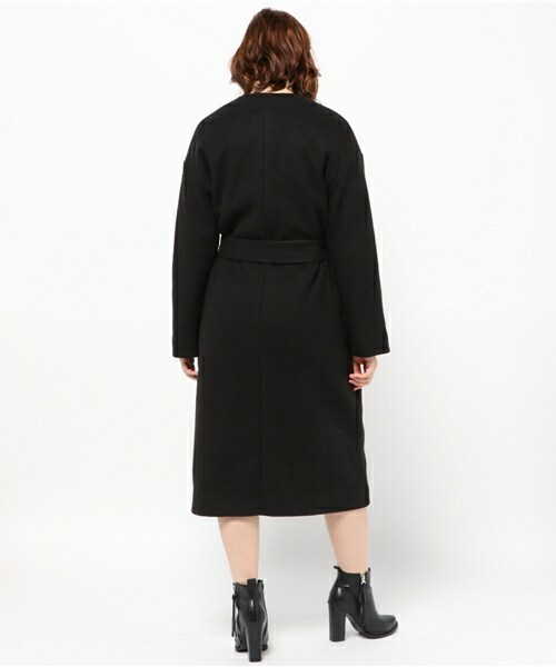 archives（アルシーヴ）の「起毛ニットガウンコート（その他アウター・レディース・ブラック/グレー/ベージュ・MEDIUM）」の6枚目の写真