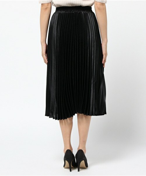 archives（アルシーヴ）の「シャイニープリーツスカート（スカート・レディース・ブラック/ダークブラウン/ピンク・MEDIUM）」の6枚目の写真