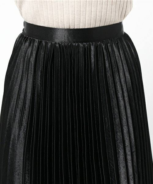 archives（アルシーヴ）の「シャイニープリーツスカート（スカート・レディース・ブラック/ダークブラウン/ピンク・MEDIUM）」の7枚目の写真