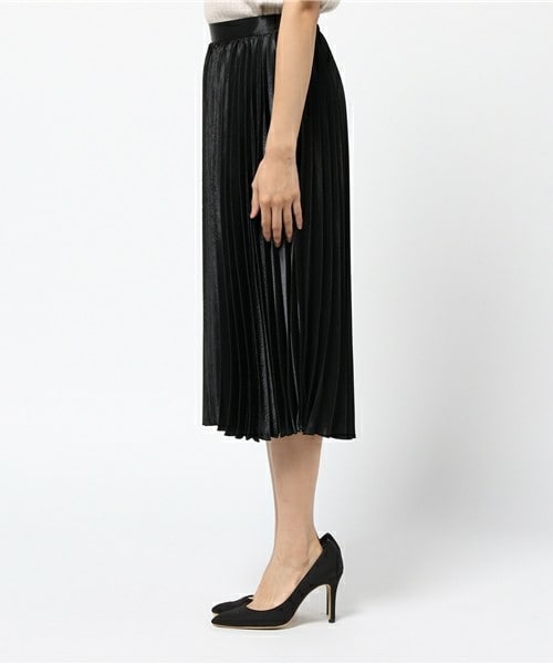 archives（アルシーヴ）の「シャイニープリーツスカート（スカート・レディース・ブラック/ダークブラウン/ピンク・MEDIUM）」の5枚目の写真