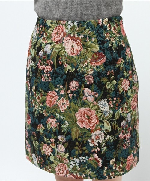 archives（アルシーヴ）の「ゴブラン台形スカート（スカート・レディース・オフホワイト/ブラック・MEDIUM）」の6枚目の写真