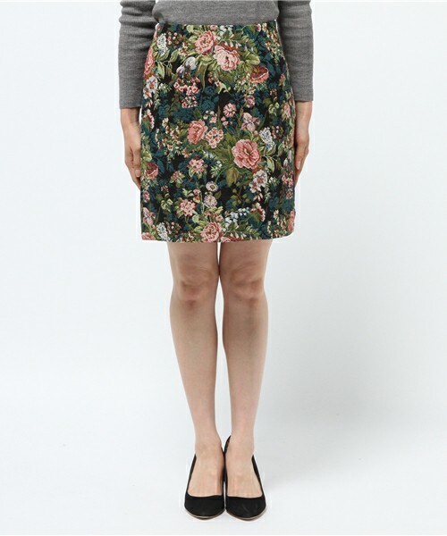 archives（アルシーヴ）の「ゴブラン台形スカート（スカート・レディース・オフホワイト/ブラック・MEDIUM）」の3枚目の写真