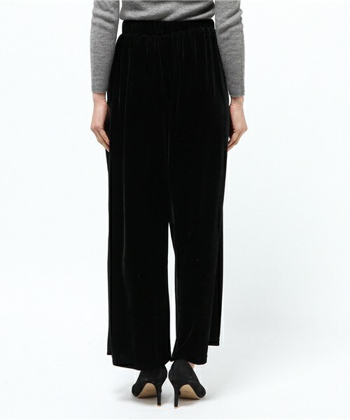 archives（アルシーヴ）の「ベロアイージーパンツ（その他パンツ・レディース・ブラック/ダークブラウン/ピンク・MEDIUM）」の6枚目の写真