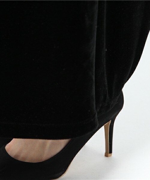 archives（アルシーヴ）の「ベロアイージーパンツ（その他パンツ・レディース・ブラック/ダークブラウン/ピンク・MEDIUM）」の10枚目の写真