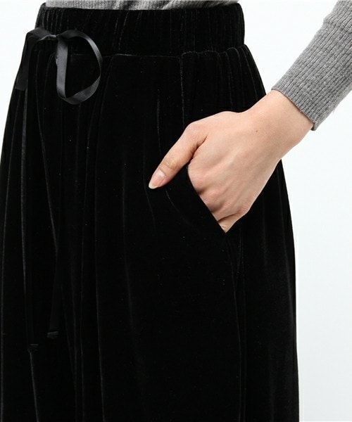 archives（アルシーヴ）の「ベロアイージーパンツ（その他パンツ・レディース・ブラック/ダークブラウン/ピンク・MEDIUM）」の9枚目の写真