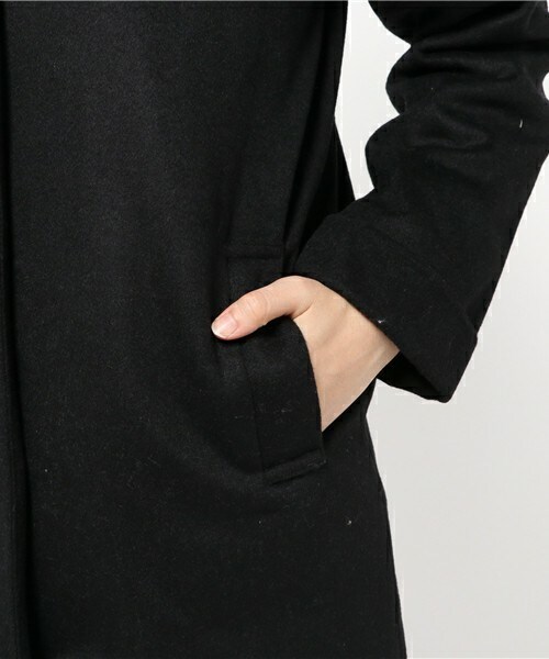 archives（アルシーヴ）の「ノーカラーラグランコート（ノーカラージャケット・レディース・アイボリー/ブラック/グレー・MEDIUM）」の9枚目の写真