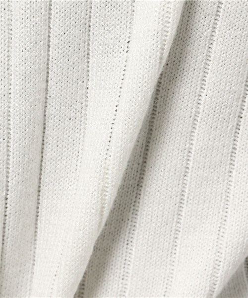 archives（アルシーヴ）の「ワイドリブレースアップニット（ニット/セーター・レディース・オフホワイト/ブラウン/ピンク・MEDIUM）」の9枚目の写真