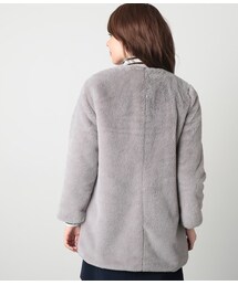 VIS（ビス）の「フェイクファーノーカラーコート（）」 - WEAR
