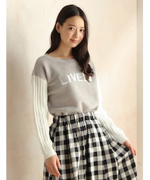 Honeys | 袖異素材プルオーバー(トップス)