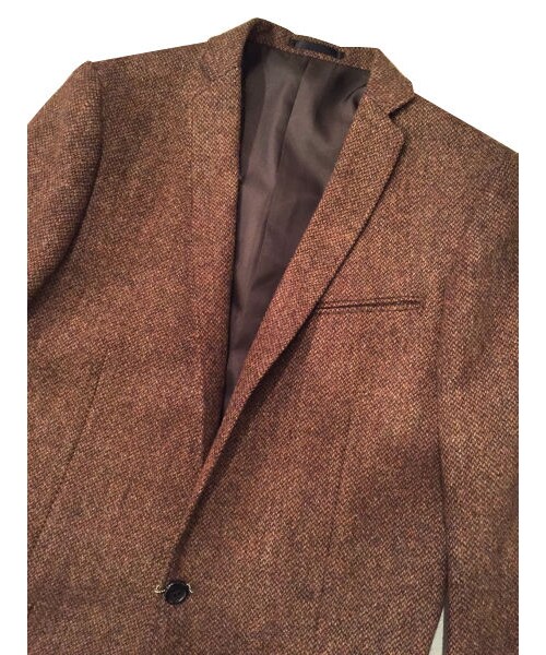 TEDDY（テディ）の「DYLAN JACKET MOON TWEED BROWN（テーラードジャケット・メンズ・その他）」の2枚目の写真