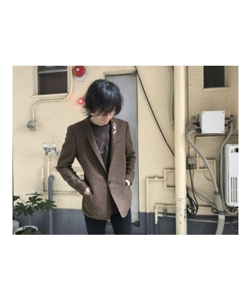 TEDDY（テディ）の「DYLAN JACKET MOON TWEED BROWN（テーラードジャケット・メンズ・その他）」の4枚目の写真