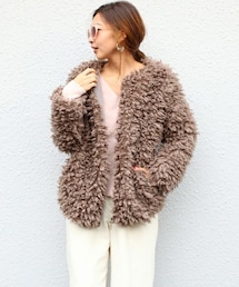 Bab Bou Jeloud | 【Bab】プードルファーコート(ブルゾン)