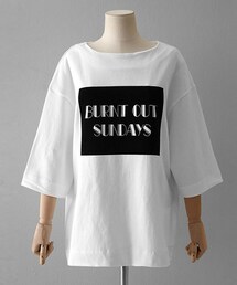 DHOLIC | スクエアプリントボクシーTシャツ(Tシャツ/カットソー)