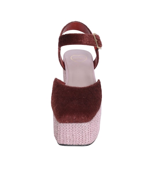 merry jenny（メリージェニー）の「ハラコベルトサンダル（シューズ・レディース・ブラック/レッド/ベージュ・S/M/L）」の7枚目の写真