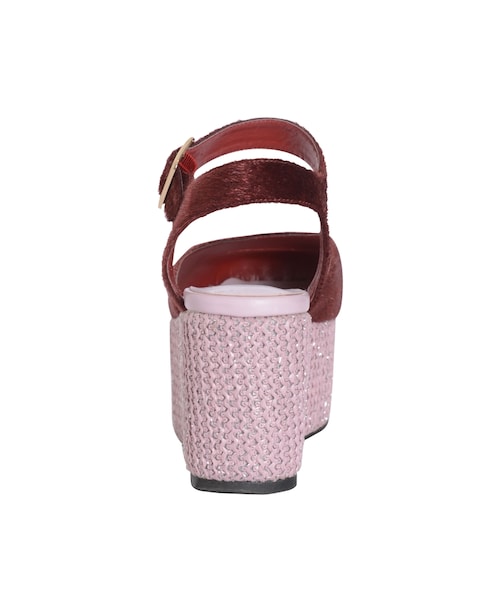 merry jenny（メリージェニー）の「ハラコベルトサンダル（シューズ・レディース・ブラック/レッド/ベージュ・S/M/L）」の9枚目の写真