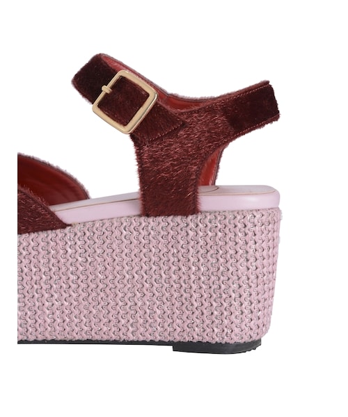 merry jenny（メリージェニー）の「ハラコベルトサンダル（シューズ・レディース・ブラック/レッド/ベージュ・S/M/L）」の11枚目の写真