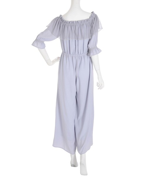 merry jenny（メリージェニー）の「スモッキングオールインワン（オールインワン・サロペット・レディース・アイボリー/グレー/ネイビー・F）」の7枚目の写真