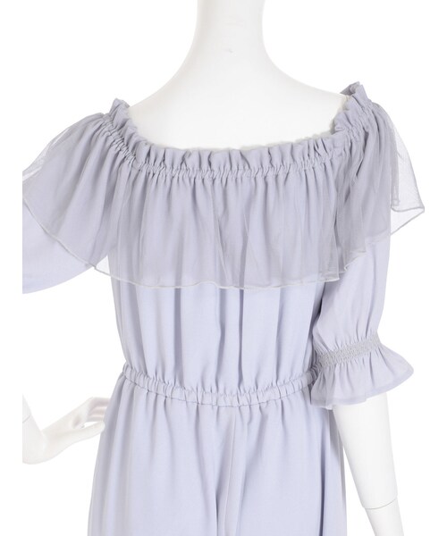 merry jenny（メリージェニー）の「スモッキングオールインワン（オールインワン・サロペット・レディース・アイボリー/グレー/ネイビー・F）」の8枚目の写真