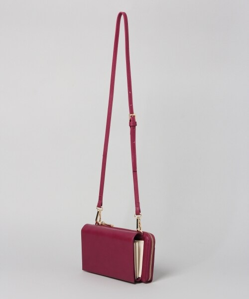 HARE(ハレ)の「ウォレットミニショルダーBAG(バッグ・オフホワイト/ブラック/チェリーレッド)」の3枚目の写真