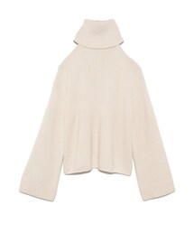 SNIDEL | オープンショルダーニットプルオーバー(トップス)