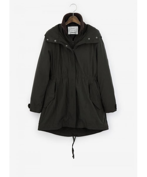 【美品】プラステ ミリタリーコート ロングコート ダウン ファー 冬アウター M PLST（プラステ）の「3WAYミリタリーダウンコート（アウター）」 - WEAR