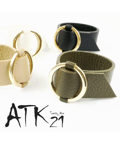 No Brand ノーブランド の レザー太バングル ブレスレット シンプル バングル レディース アクセサリー Br バングル リストバンド Wear