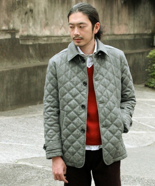 Men S Bigi メンズビギ の キルティングジャケット ビジネス カジュアル兼用 ダウンジャケット コート Wear