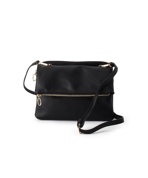 OZOC（オゾック）の「リバーシブルミニバッグ（バッグ・レディース・キャメル/ブラック/グリーン/ボルドー・その他）」の2枚目の写真