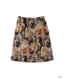 w closet | ジャガード織り台形スカート(スカート)