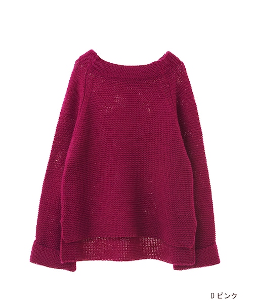 w closet（ダブルクローゼット）の「ガーター編みボトルネックニット（トップス・レディース・オフホワイト/Lグレー/Dピンク・FREE）」の3枚目の写真