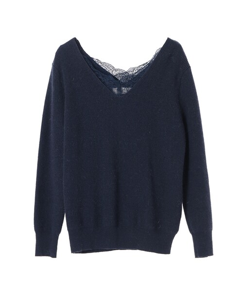 31 Sons de mode（トランテアン　ソン　ドゥ　モード）の「《予約アイテム》（トップス・レディース・オフホワイト/ネイビー/サックスブルー・36）」の3枚目の写真