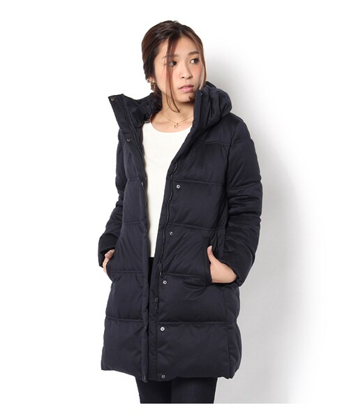 laboratory work（ラボラトリーワーク）の「ストレッチダウンコート（ジャケット/アウター・レディース・ブラック/ベージュ/ネイビー・S/M）」の3枚目の写真